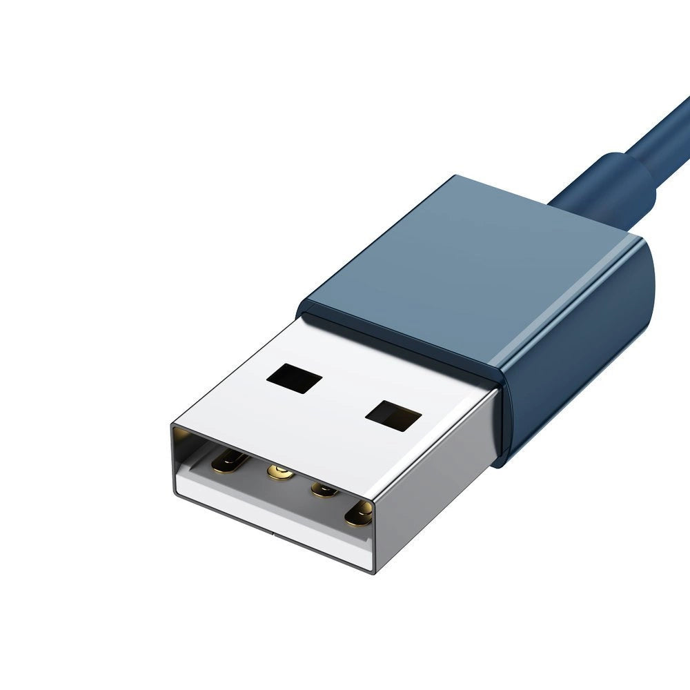 Baseus Superior 3in1 USB-Kabel - Lightning / USB Typ C / Micro-USB 3,5 A 1,5 m blau (CAMLTYS-03)