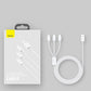 Baseus Superior 3in1 USB-Kabel - Lightning / USB Type C / Micro-USB 3,5 A 1,5 m Weiß (CAMLTYS-02)