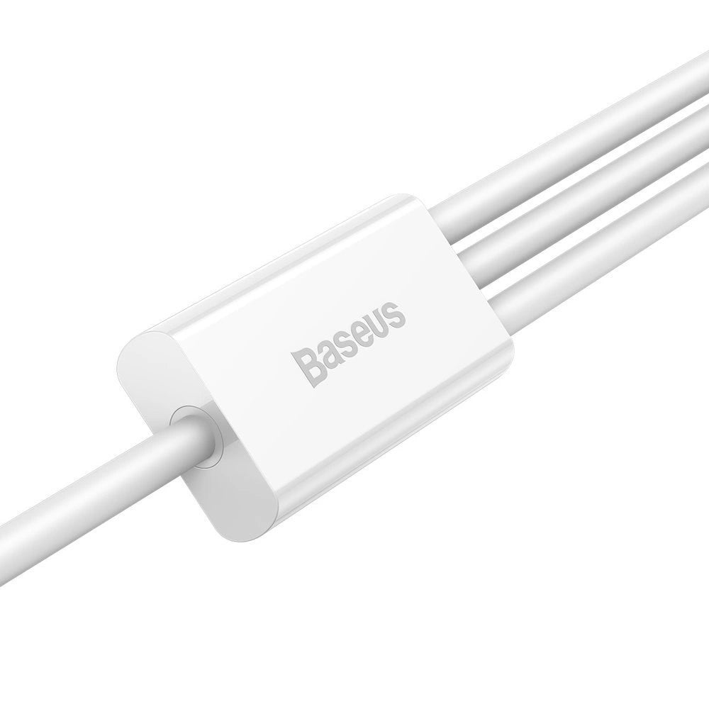 Baseus Superior 3in1 USB-Kabel - Lightning / USB Type C / Micro-USB 3,5 A 1,5 m Weiß (CAMLTYS-02)