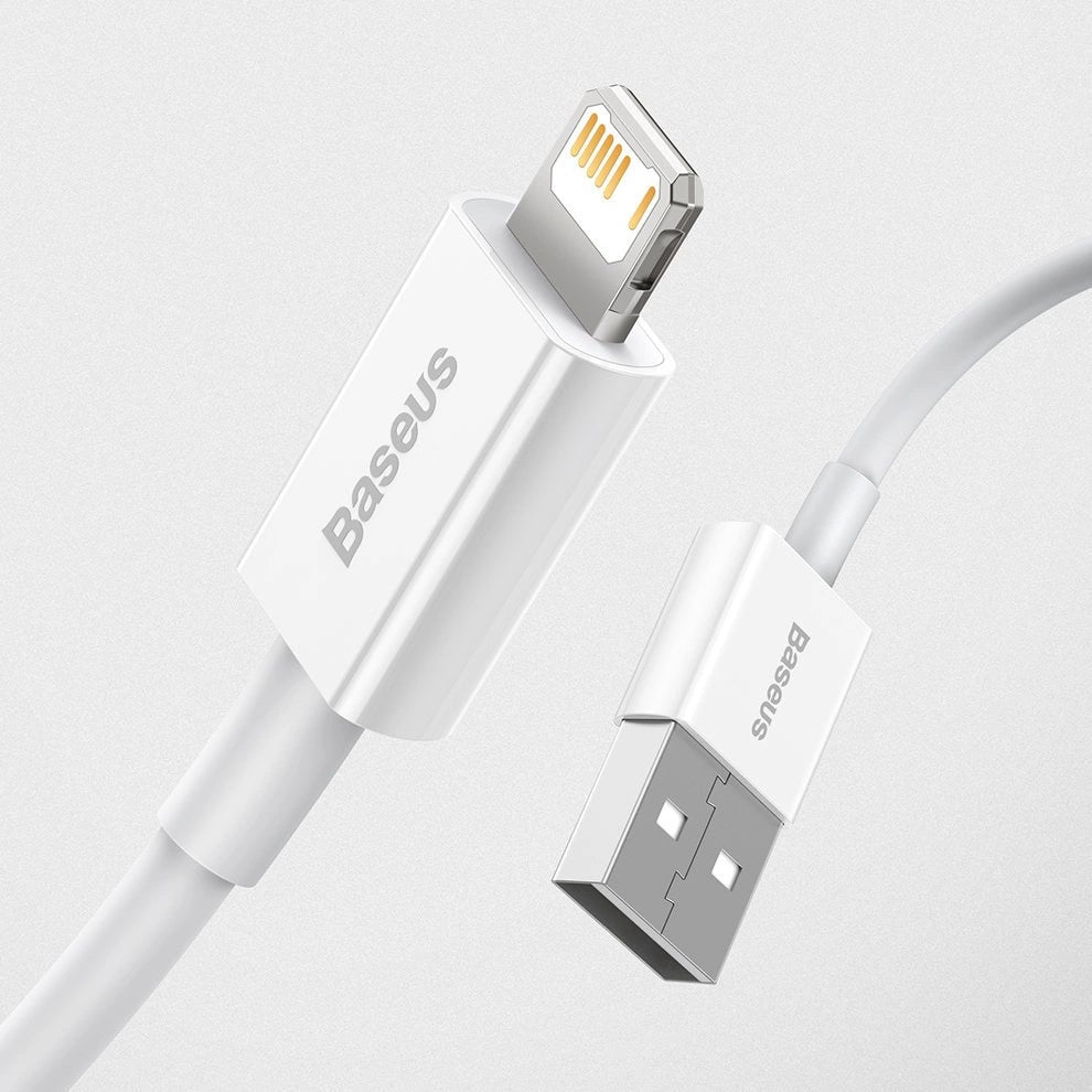 Baseus Superior Kabel USB - Lightning 2,4A 2 m Weiß (CALYS-C02)