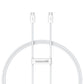 Baseus Superior Series II USB-C – USB-C 30 W 480 Mbit/s Kabel 1 m – Weiß