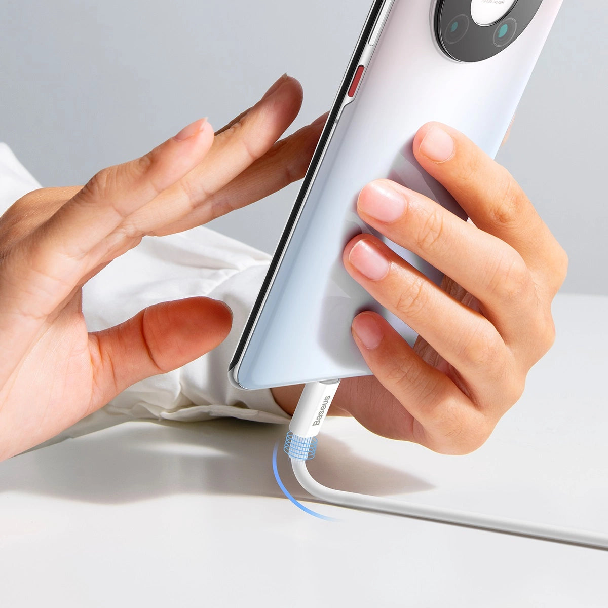 Baseus Superior Series SUPERVOOC USB-A auf USB-C 65W 1m Kabel weiß