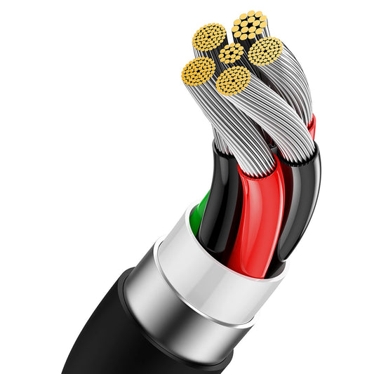 Baseus Superior Series USB-A / USB-C 100W-Kabel für Huawei / Honor 1,5 m – Schwarz