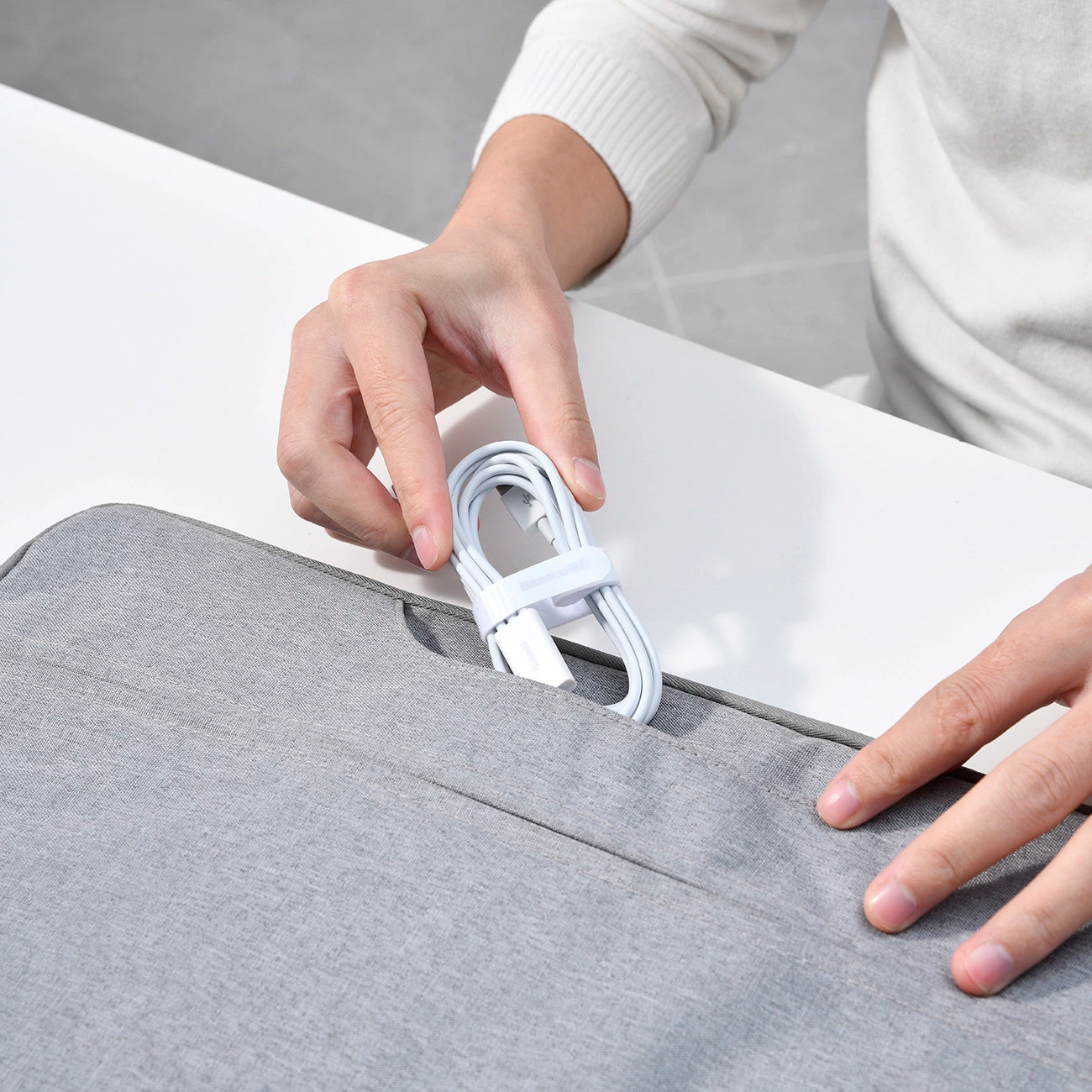 Baseus Superior Series USB-A - USB-C / Lightning / Micro USB 3.5A Kabel 0,5m - weiß