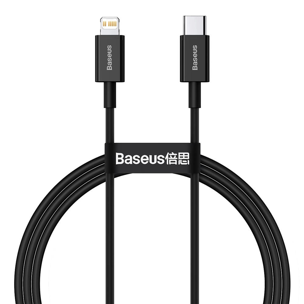 Baseus Superior Series USB-C / Lightning PD 20W 1 m Kabel - Schwarz