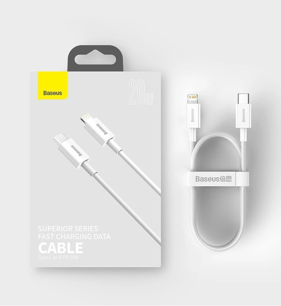 Baseus Superior Series USB-C / Lightning PD 20W 1 m Kabel - Schwarz