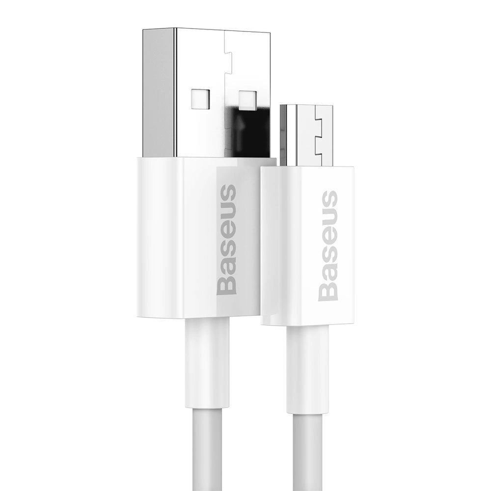 Baseus Superior USB-A / Micro-USB 2A-Kabel 1 m – weiß