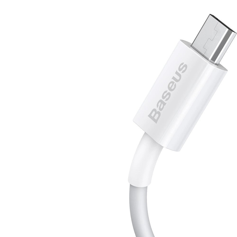 Baseus Superior USB-A / Micro-USB 2A-Kabel 1 m – weiß