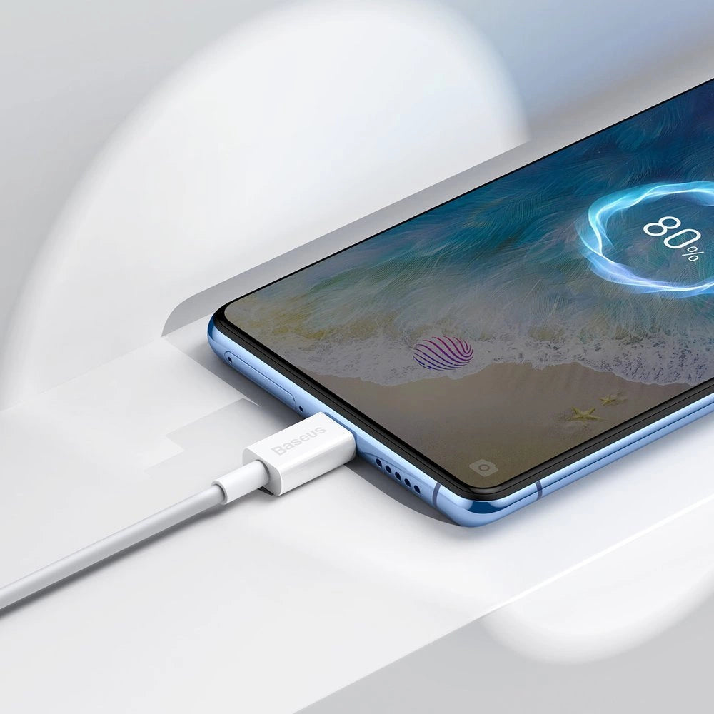 Baseus Superior USB-A / Micro-USB 2A-Kabel 1 m – weiß