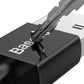 Baseus Superior USB-A / Micro-USB 2A-Kabel 2 m – schwarz