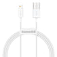Baseus Superior USB-Kabel - Lightning 2.4A 1 m Weiß (CALYS-A02)
