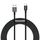 Baseus Superior USB-Kabel - USB Typ C 66 W (11 V / 6 A) Huawei SuperCharge SCP 2 m schwarz (CATYS-A01)