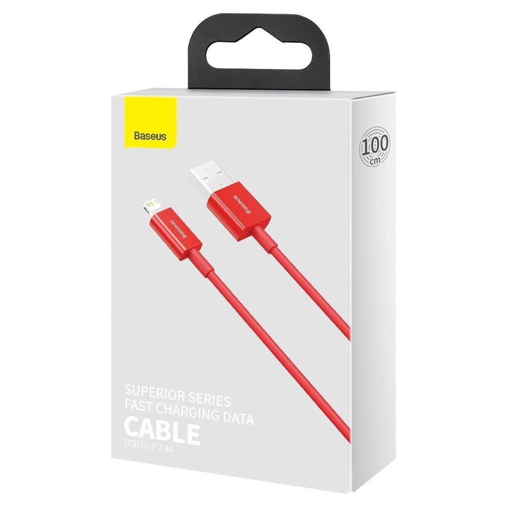Baseus Superior USB - Lightning Kabel 2,4 A 1 m rot (CALYS-A09)