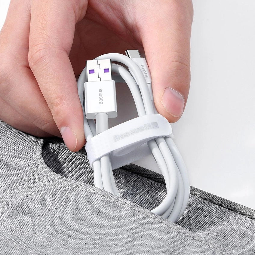 Baseus Superior USB - USB Typ C Datenschnellladekabel 66 W (11 V / 6 A) Huawei SuperCharge SCP 1 m schwarz (CATYS-01)