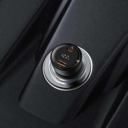 Baseus Superme szybka ładowarka samochodowa USB / USB Typ C 100W PPS Schnellladung Power Delivery czarny (CCZX-01)