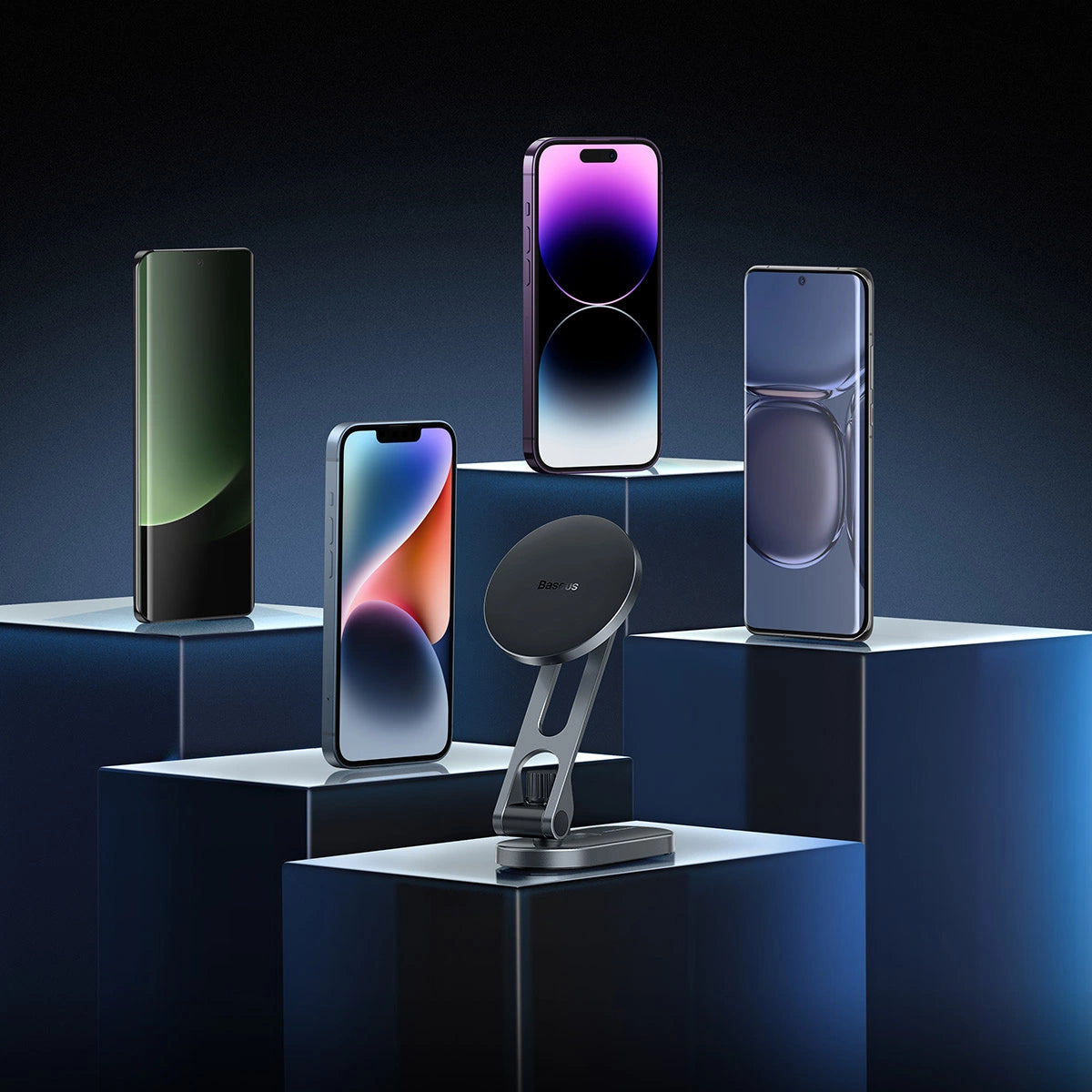 Baseus T-Space magnetische Autohalterung für das Cockpit – Silber