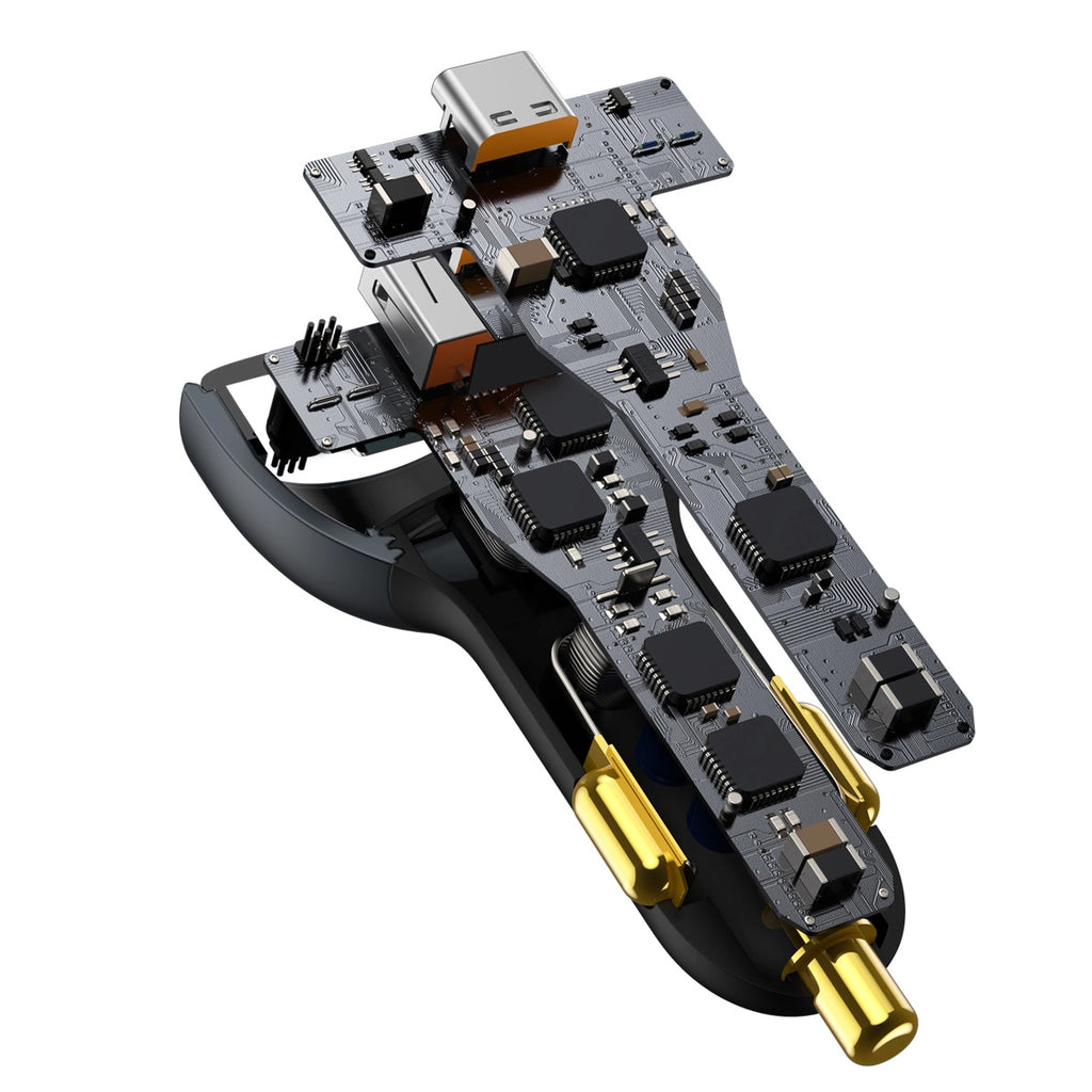 Baseus TZCCZM-0G USB-A / USB-C Autoladegerät 160W PPS / QC 5 / PD - Grau