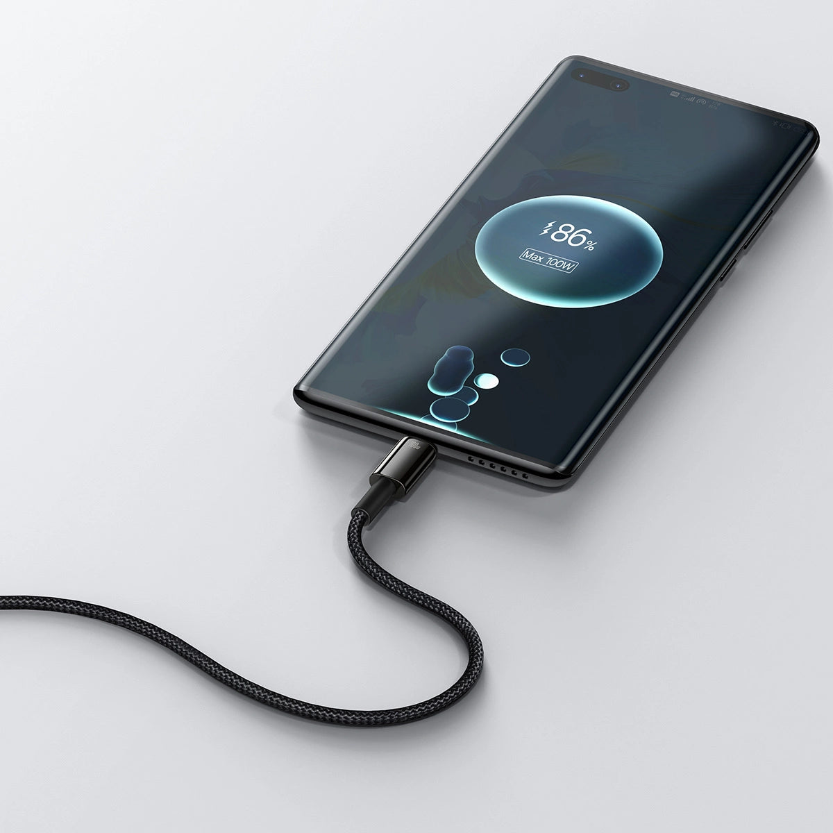 Baseus Tungsten Gold Kabel USB-A - USB-C 480Mb/s 100W 2m schwarz (CAWJ000101)