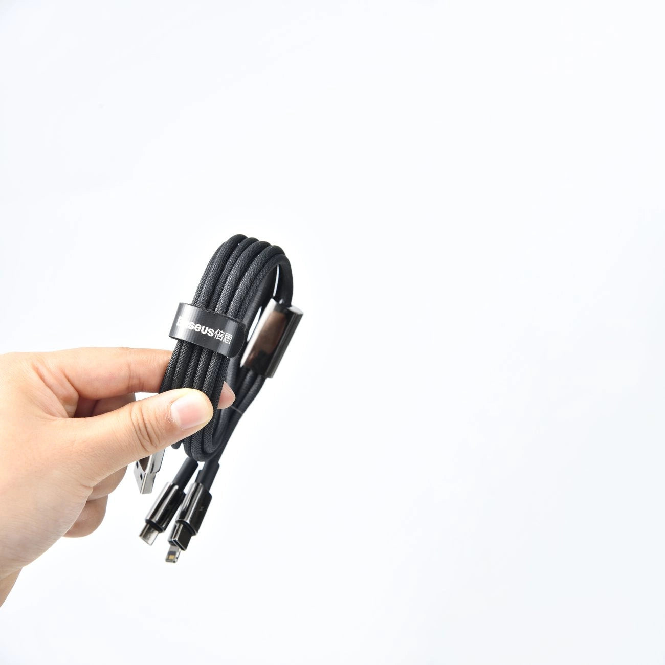 Baseus Tungsten Gold USB-A auf USB-C Kabel 480Mb/s 100W 1m Schwarz (CAWJ000001)