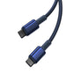Baseus Tungsten Gold USB-C / USB-C 100W Kabel 1m - Marineblau