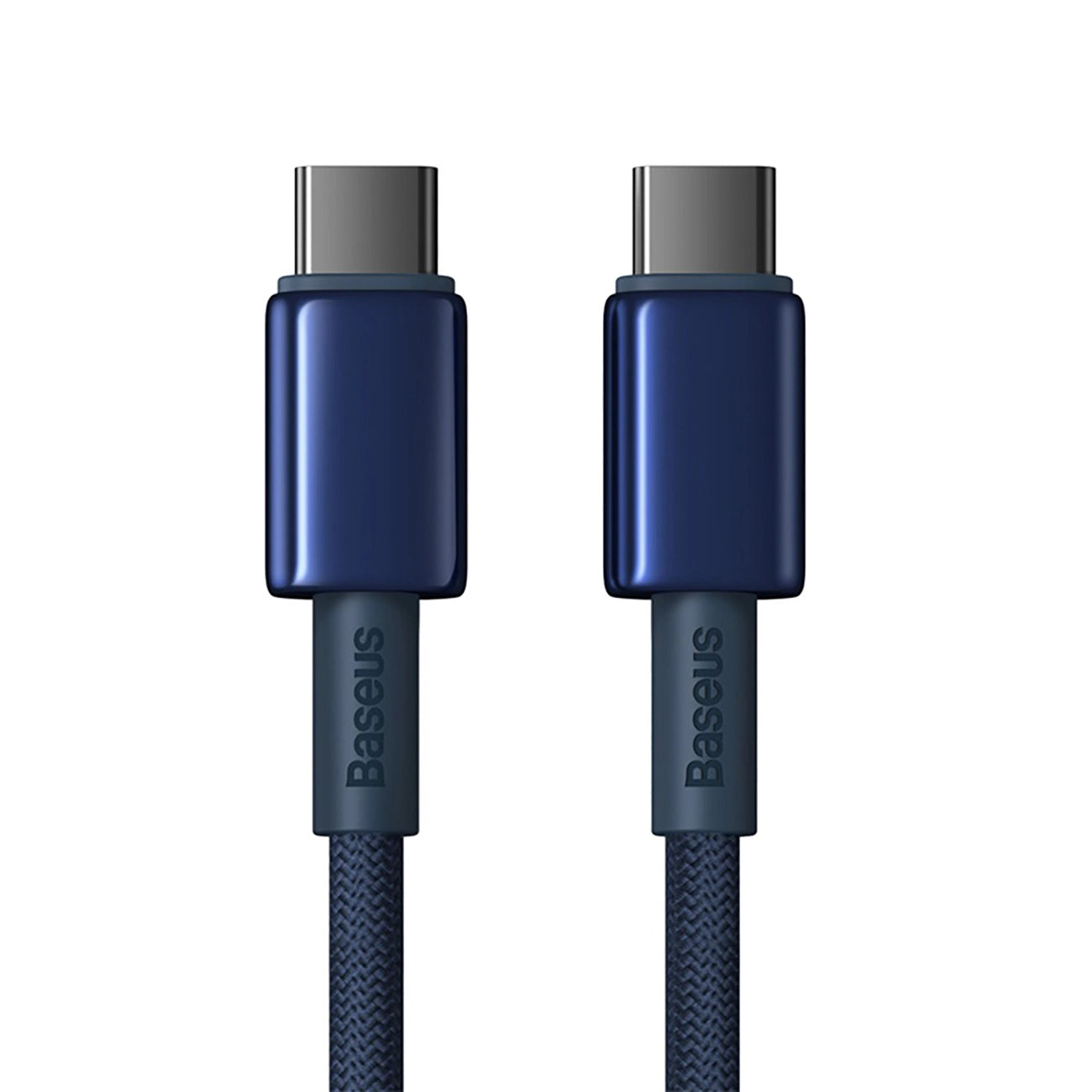 Baseus Tungsten Gold USB-C / USB-C 100W Kabel 1m - Marineblau