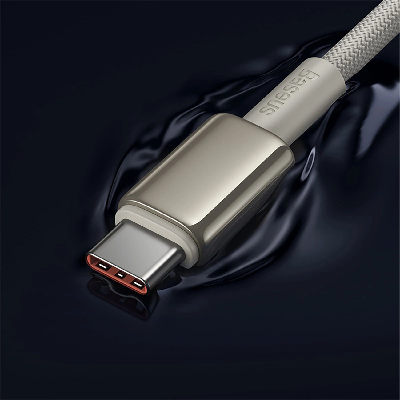 Baseus Tungsten Gold USB-C / USB-C-Kabel 100 W 1 m – Gold