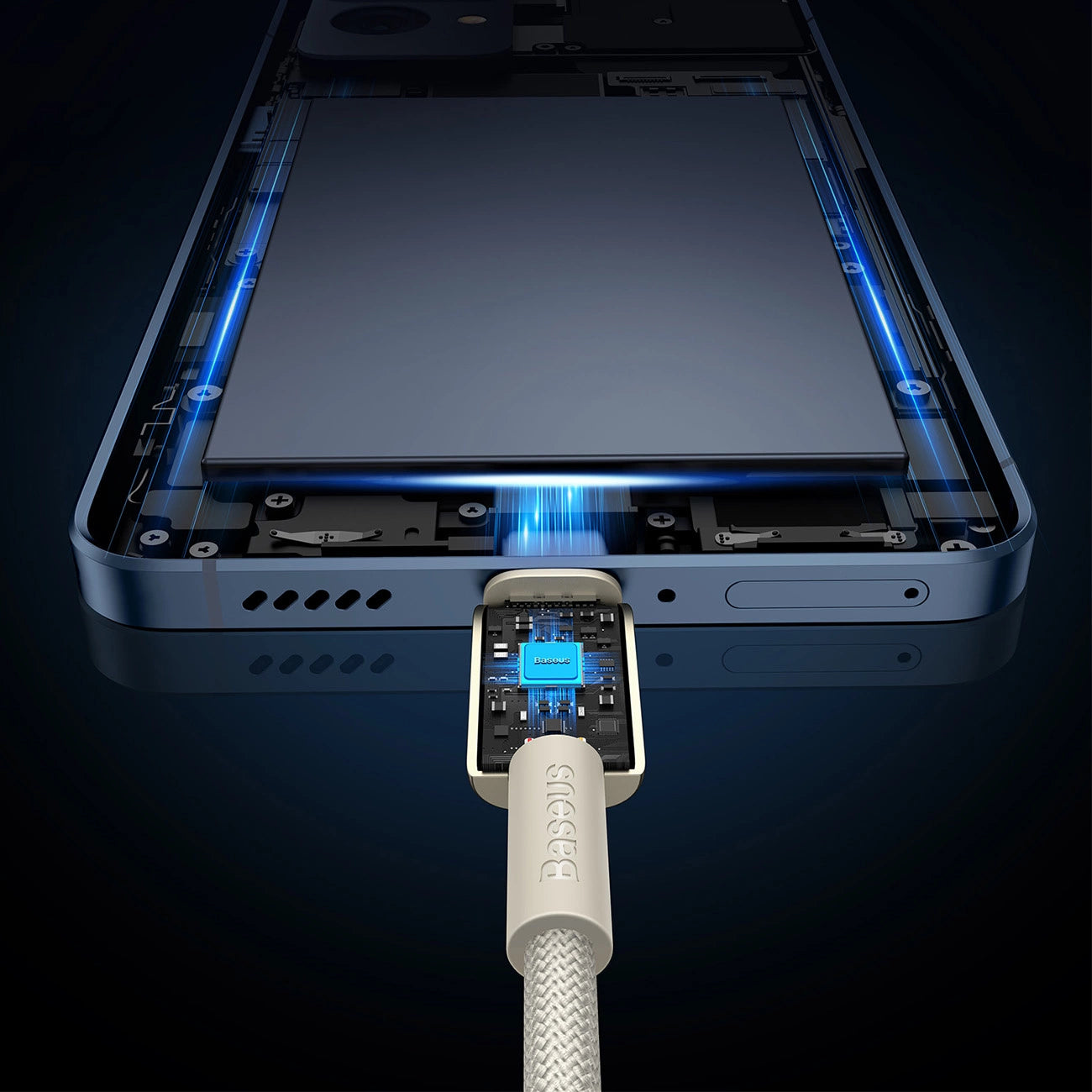 Baseus Tungsten Gold USB-C / USB-C-Kabel 100 W 1 m – Gold