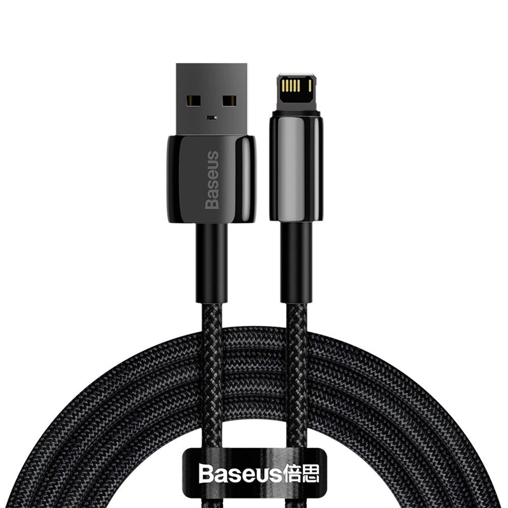 Baseus Tungsten kabel USB - Lightning 2,4 A 2 m schwarz (CALWJ-A01)