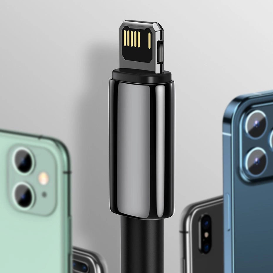 Baseus Tungsten kabel USB - Lightning 2,4 A 2 m schwarz (CALWJ-A01)