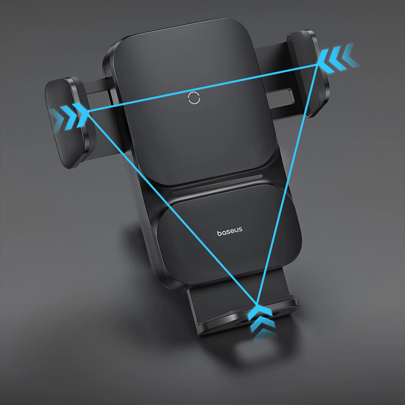 Baseus Wisdom Induktionsladegerät, Autotelefonhalter, schwarz (CGZX000001)