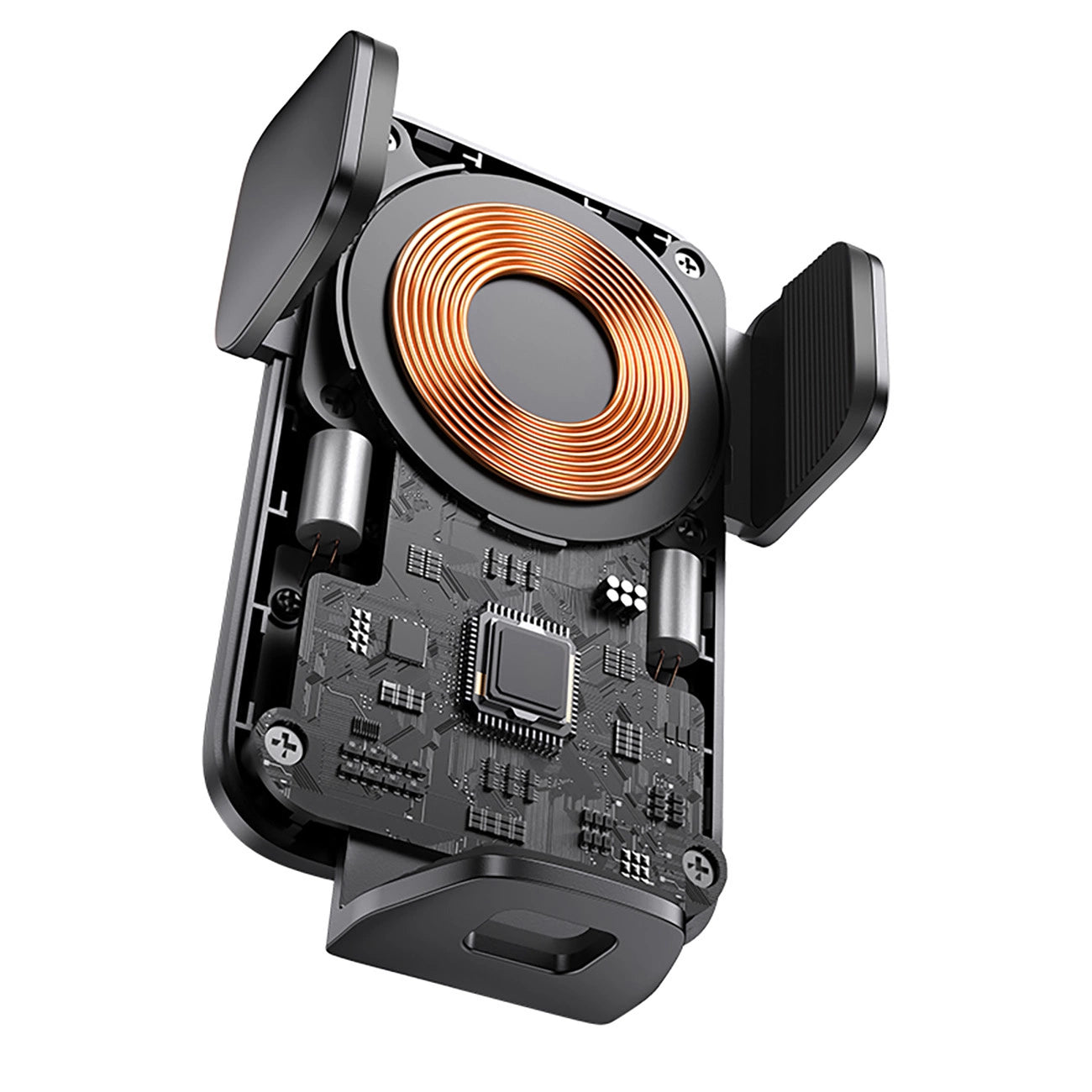 Baseus Wisdom Induktionsladegerät, Autotelefonhalter, schwarz (CGZX000001)