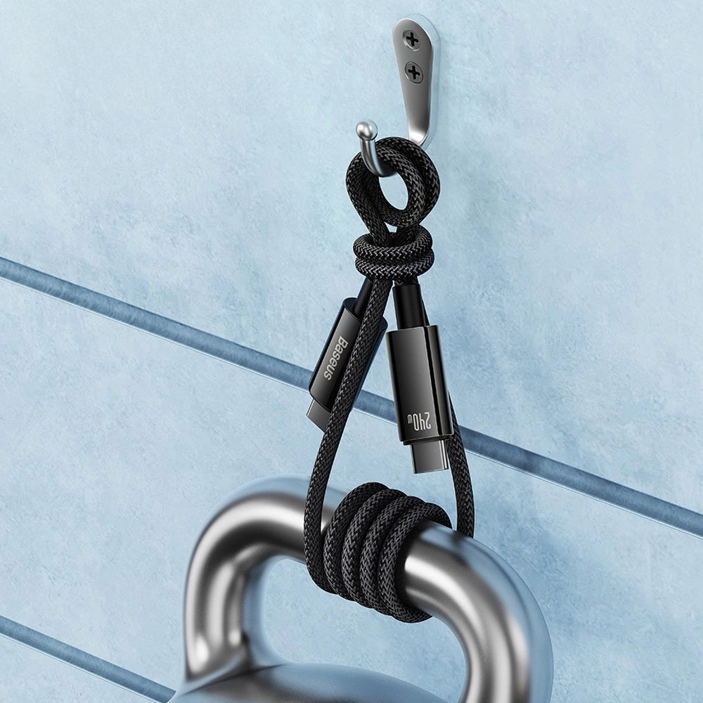 Baseus Wolfram Gold CAWJ040201 USB-C-Kabel (480 Mbit/s, 240 W, 3 m, Schwarz)