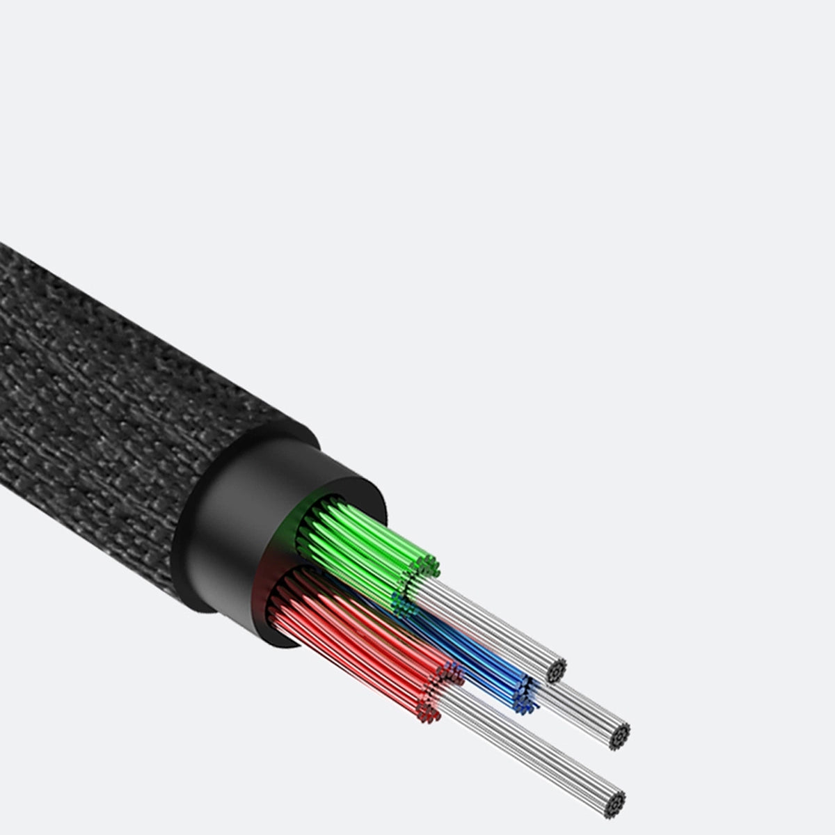 Baseus Yiven M30 Stereo-Audiokabel AUX 3,5 mm Mini-Klinkenstecker 1,5 m silber-schwarz (CAM30-CS1)