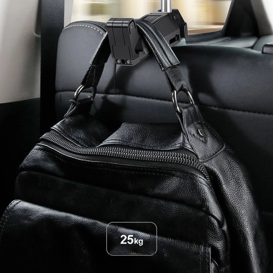 Baseus backseat vehicle phone holder hook Auto Rücksitz Kopfstütze Tablet Smartphone Halterung 4.0''-6.5'' schwarz (SUHZ-A01)