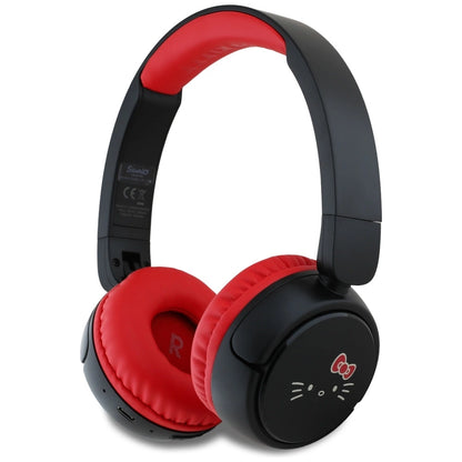 Bluetooth On-Ear-Kopfhörer mit Hello Kitty-Gesichtslogo, Rot