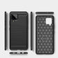 Carbon Case Flexibel Handyhülle TPU Schutzhülle für Samsung Galaxy A42 5G blau