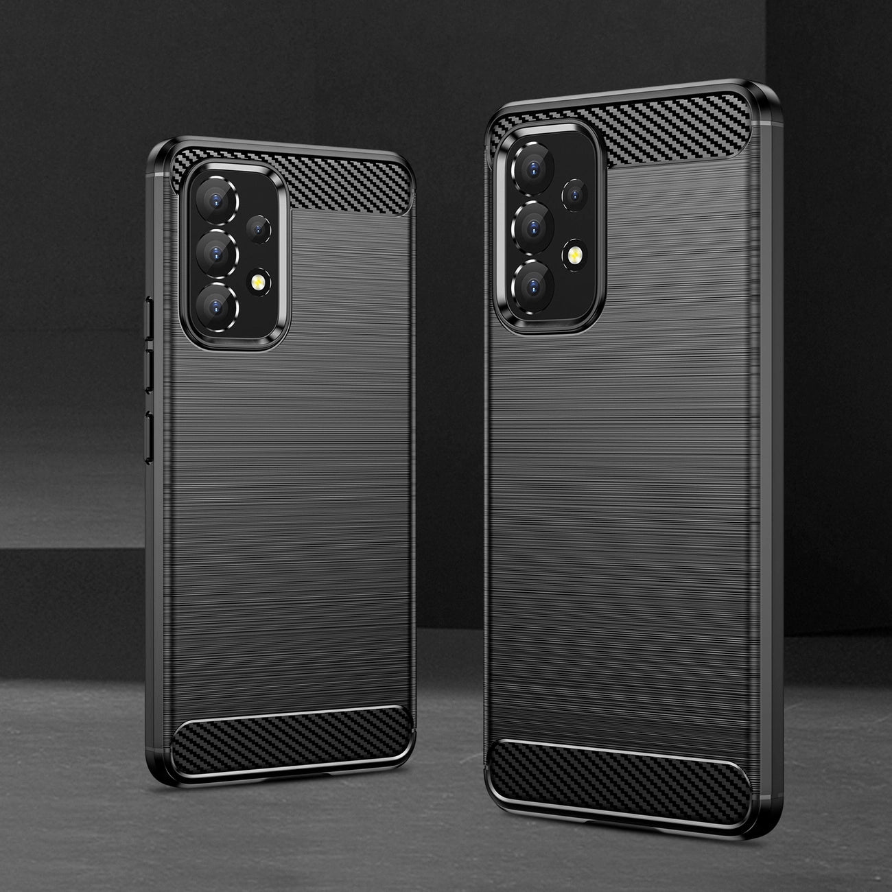 Carbon Case Flexible Hülle für Samsung Galaxy A53 5G schwarz