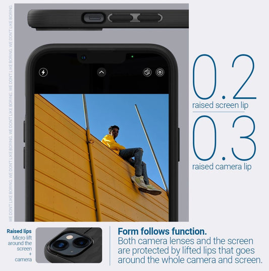 Caseology Parallax Mag MagSafe Hülle für iPhone 14 Plus – Mattschwarz