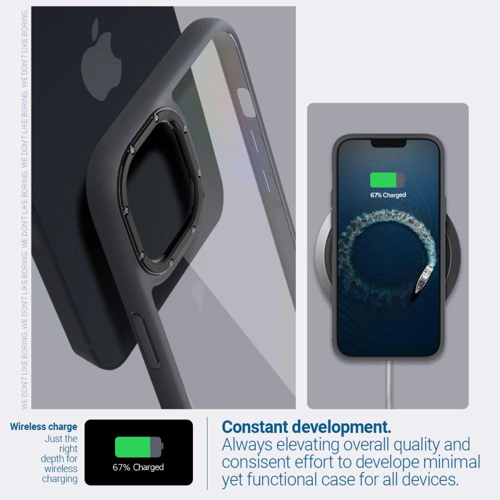 Caseology Skyfall Hülle für iPhone 14 Plus – Mattschwarz