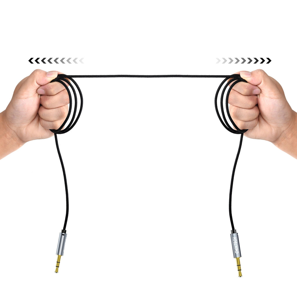 Choetech AUX002 Kabel 3,5 mm Miniklinke (männlich) / 3,5 mm Miniklinke (männlich) 1,2 m – schwarz