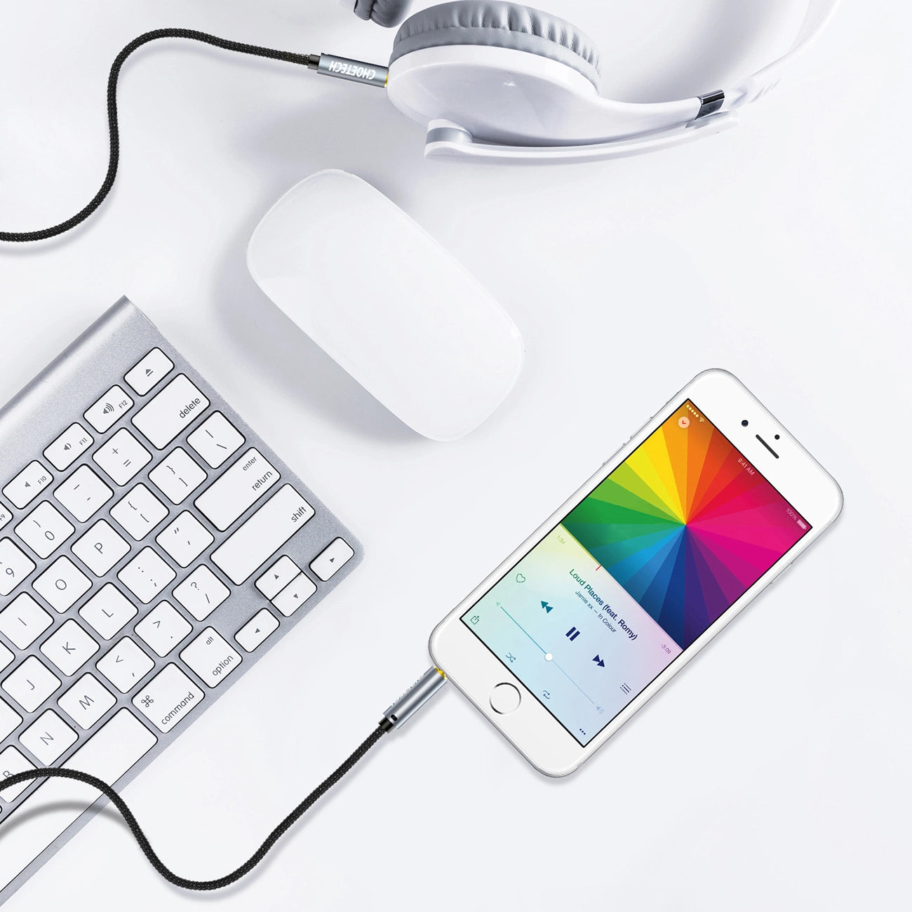 Choetech AUX002 Kabel 3,5 mm Miniklinke (männlich) / 3,5 mm Miniklinke (männlich) 1,2 m – schwarz