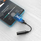 Choetech AUX003 USB-C / DC 3,5-mm-Audioadapter - Schwarz