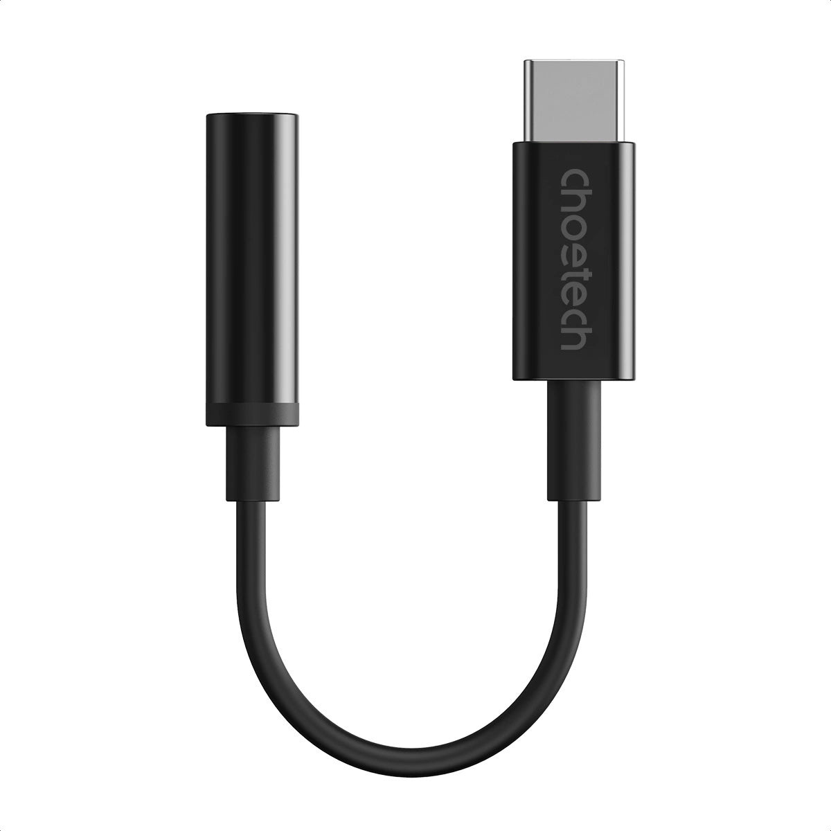 Choetech AUX003 USB-C / DC 3,5-mm-Audioadapter - Schwarz
