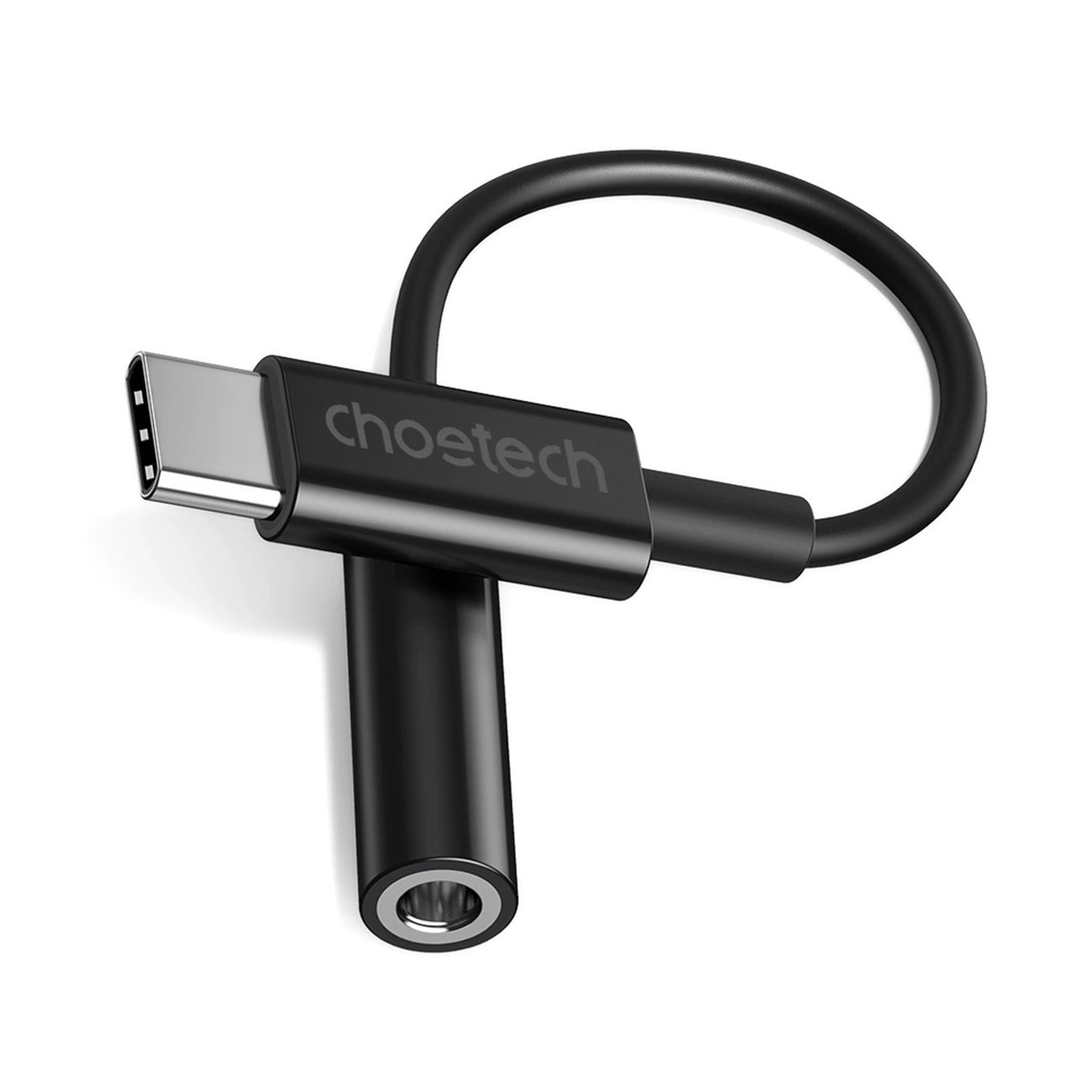 Choetech AUX003 USB-C / DC 3,5-mm-Audioadapter - Schwarz