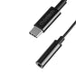 Choetech AUX003 USB-C / DC 3,5-mm-Audioadapter - Schwarz