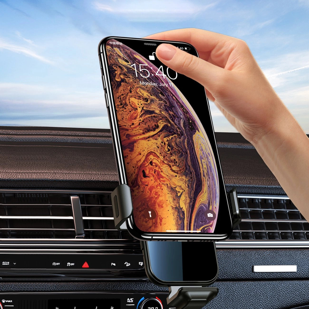 Choetech Induktionsladegerät mit Halter + Magnetspitzen schwarz (T201-F)