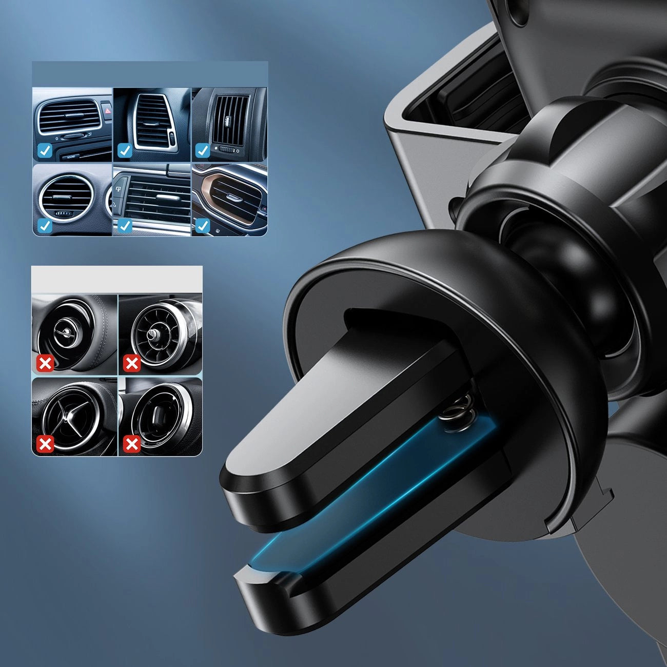 Choetech Induktionsladegerät mit Halter + Magnetspitzen schwarz (T201-F)