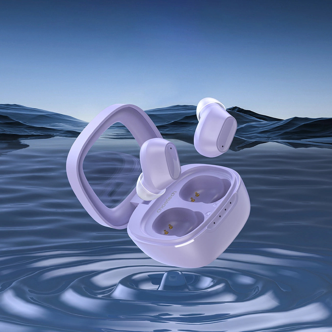 Choetech MEMS kabellose TWS Bluetooth 5.3 Kopfhörer – Lila