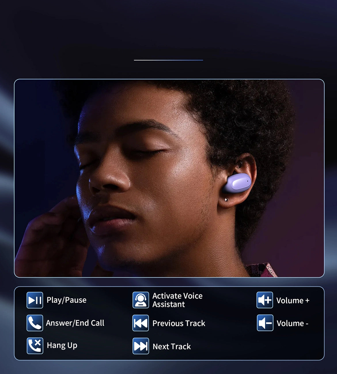 Choetech MEMS kabellose TWS Bluetooth 5.3 Kopfhörer – Lila