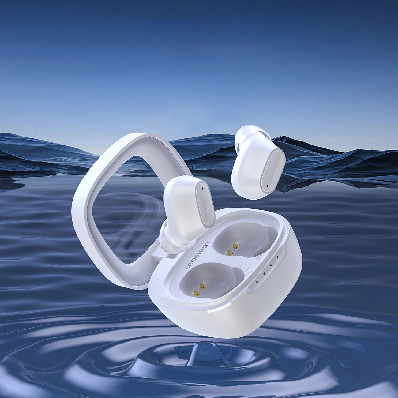 Choetech MEMS kabellose TWS Bluetooth 5.3 Kopfhörer – weiß